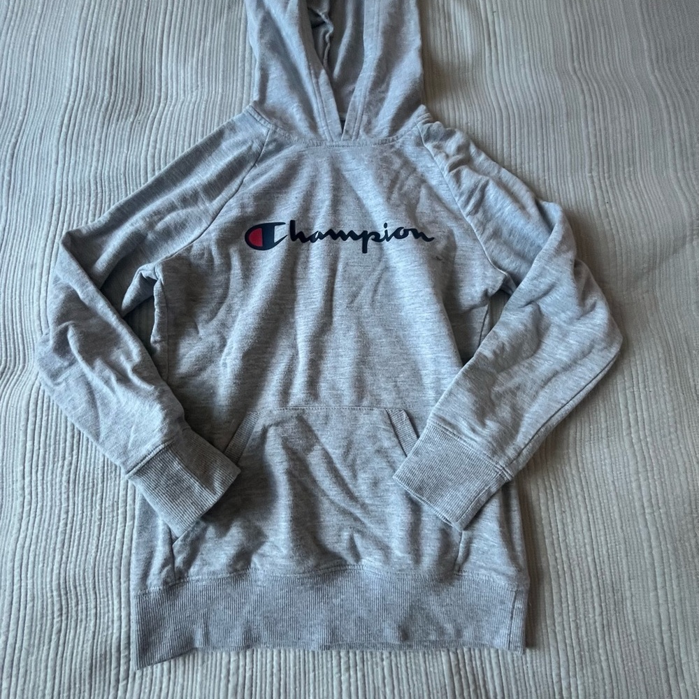 Champion Light Gray Pullover Hoodie